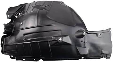 TRQ Front Right Rearward Inner Fender Liner Black Passenger Side