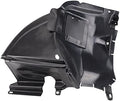 TRQ Front Left Forward Inner Fender Liner Black Drivers Side