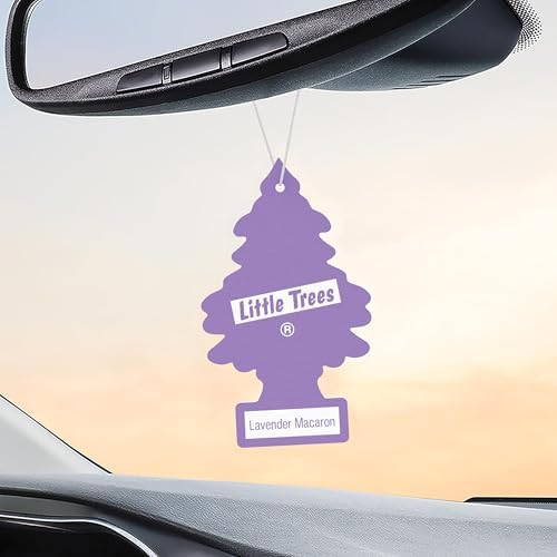 LITTLE TREES Car Air Freshener, 8 Count (Pack of 3), Lavender Macaron