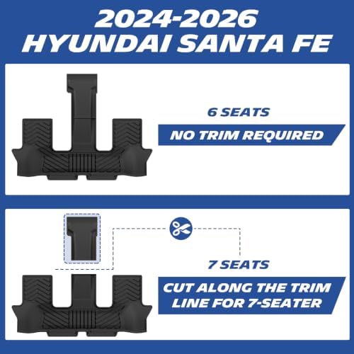 Michelin Vehicle Mats for 2024-2026 Hyundai Santa Fe Gas 6&7 Seats