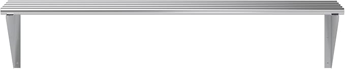 AmGood 14 in. x 48 in. NSF Stainless Steel Tubular Wall Shelf | Heavy-Duty - Image 4