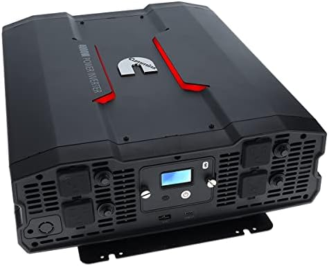 Cummins 4000 Watts Inverter Modified Sine Wave Truck Inverter 12 Volts to 110 Volts Four AC Outlets Two USB Ports (Plus Cable Kit)- CMN4000W - Inverters for Vehicles, Van Life, Camping by CumminsOfficialMerchandise