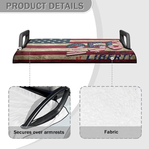 Yewattles Golf Cart Seat Cover Portable Club Car Seat Towel Universal Fit 2-Seat Golf Cart - Image 4