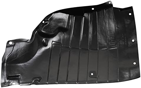 TRQ Front Left Forward Inner Fender Liner Black Drivers Side
