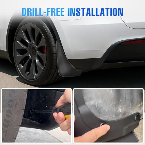 Nilight Mud Flaps Splash Guards for Tesla Model Y 2020 2021 2022 2023 2024