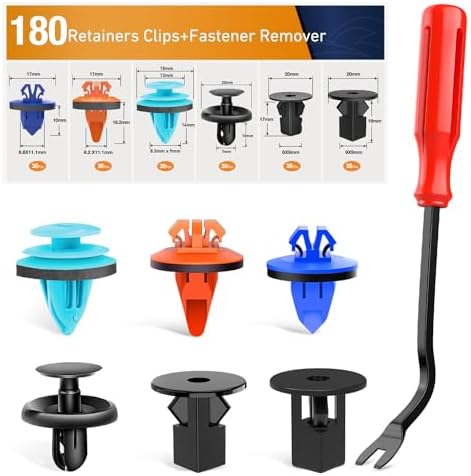 GOOACC 180PCS Car Bumper Retainer Clips Bumper Fender Liner Kit for Lexus Toyota 4Runner Tacoma RAV4 Scion 75495-35010 75397-35010 90189-06065 90189-06013 90189-06028 90467-07201 90467-10188 - Image 2