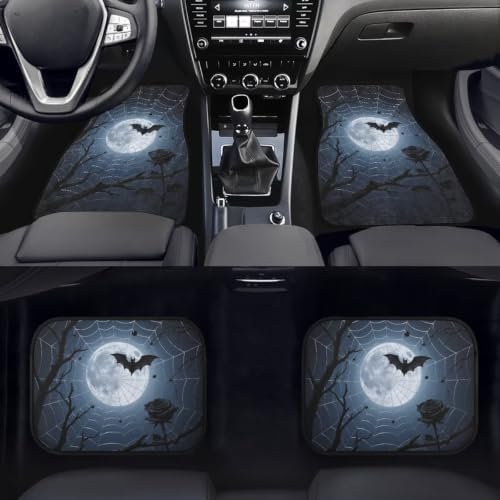 Spider Web Car Floor Mats 4 Pcs Set of Vehicle