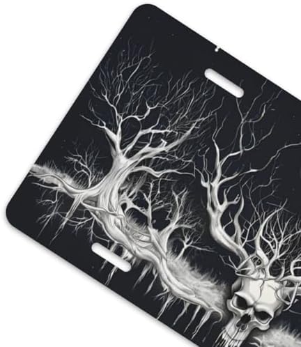 Skull Trees Moon Front License Plate 6" * 12" for Women