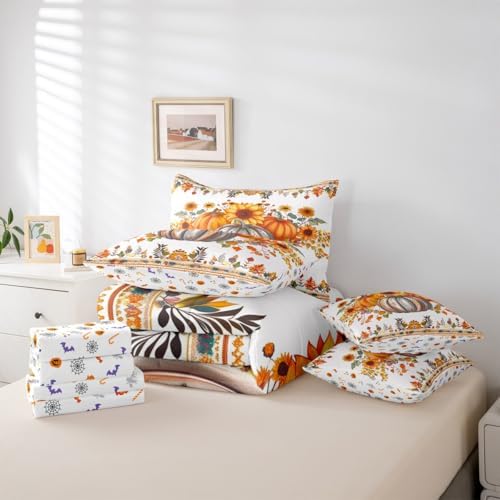 Erosebridal Autumn Harvest Fall Bed in A Bag Queen Comforter Set 7 Piece - Image 5
