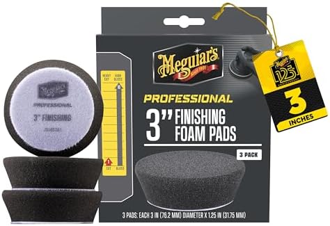 Meguiar's Professional 3" Finishing Foam Pad, 3 Pack by Meguiars
