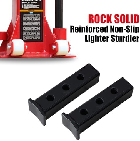 Big RED Torin 7 Ton Heavy Duty Jack Stands: Pin Style Jack Stand with 2 Casters and Handle, Easily Portable Car Stand for SUV, Trucks and Pick Ups - Red - Image 6