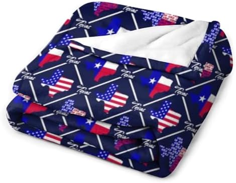 Socira Texas Flag Blanket Throw Blanket Texas Gifts for Women Men Soft Sofa Throws for Travel Camping Bed Home Decor Car Birthday Gift 50"*60"（130 * 150cm） - Image 3