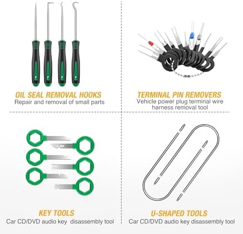 GOOACC 200Pcs Trim Removal Tool Auto Push Pin Bumper Retainer Clip Set - Image 6