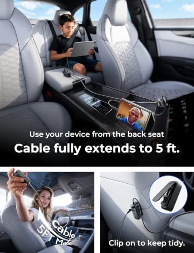 AINOPE PD&QC 108W Multiple Ports Car Charger, Cigarette Lighter USB Charger