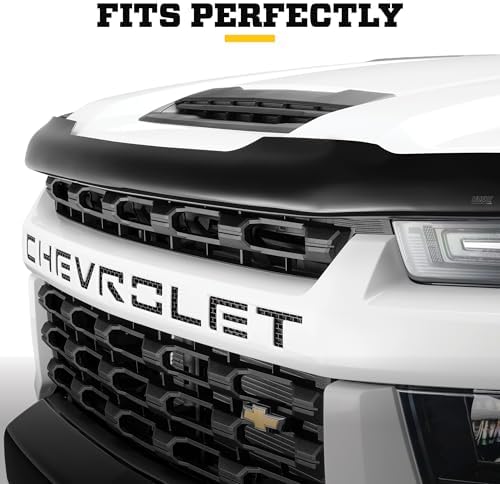 Husky Liners Hood Protector | Fits 2007-2010 Chevrolet Silverado 2500 & 3500 HD, High Profile/Bug Shield - 1 pc., Smoke | 2815018