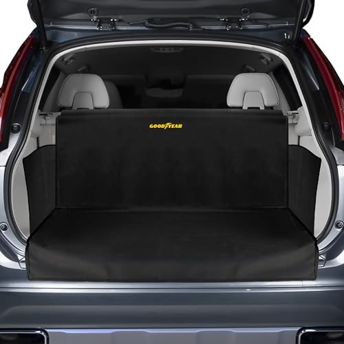 GOODYEAR Water Resistant SUV Cargo Cover Heavy-Duty Trunk Protector for Dogs, Durable Liner with Side Walls, Pet Mat, Large Size