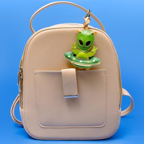 Universe Leather Bag Charm - Unique Purse Charm Keychain for Backpacks