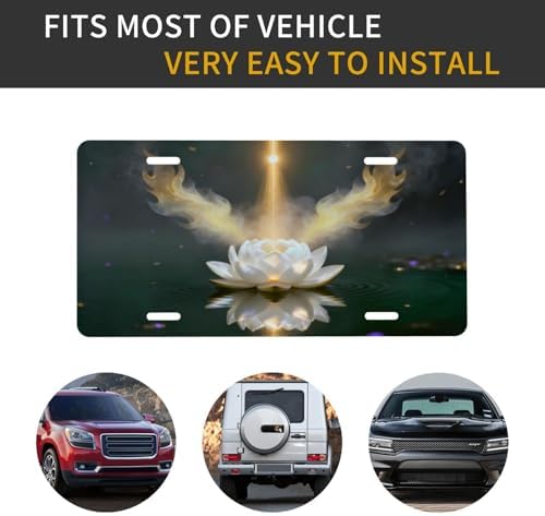 Lotus Faith Front License Plate 6" * 12" for Women