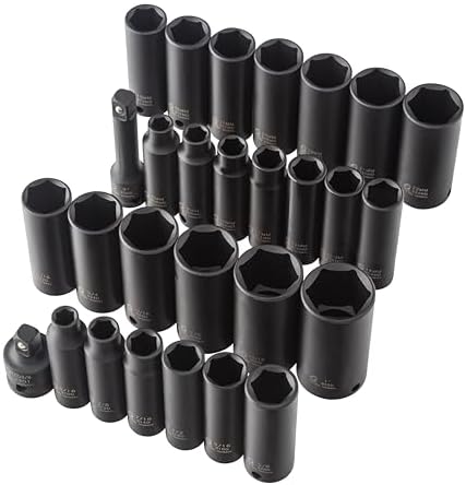 Sunex Tools - SOCKET SET IMPACT 3/8IN. DR.28PC DBLE DEEP MET/SAE - Image 2