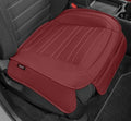 Motor Trend Faux Leather Front Seat Cover for Cars - (1) Burgundy Front Car Seat Covers for SUV & Truck with Storage Pockets - Automotive Car Seats Cover Protector - for Bottom Cushion Coverage Only