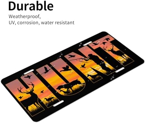 Duck Hunting Front License Plate 6" * 12" for Women