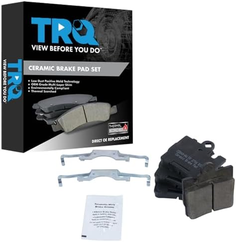 TRQ Rear Brake Pads Ceramic Hardware