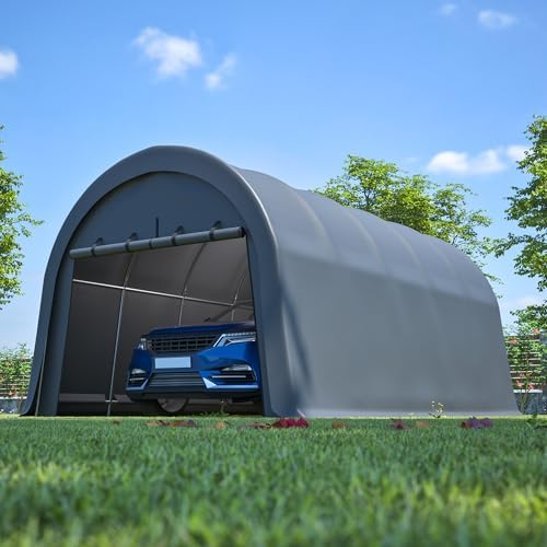 KEIKI 12x20 FT Carport Canopy, Commercial-Grade Steel Frame Garage, by KEIKI