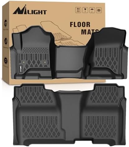Nilight Floor Mat for Chevy Silverado GMC Sierra 1500 Crew Cab 2014-2018
