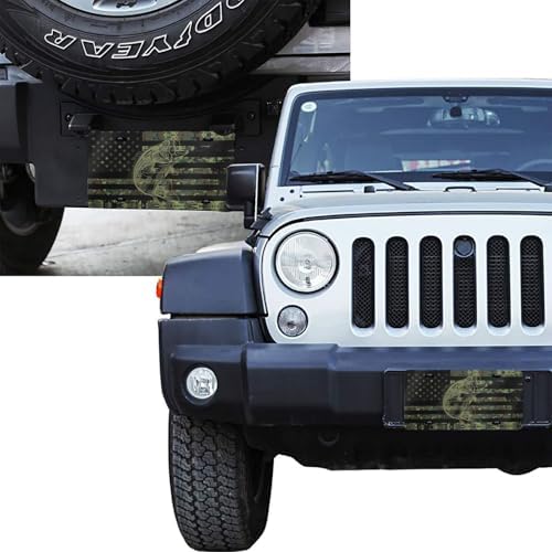 Camouflage Flag Fish Front License Plate 6" * 12" for Women