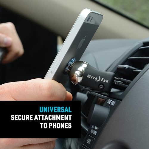 Nite Ize Steelie Original Vent Kit - Magnetic Phone Mount for Car Vents - Car Phone Holder Mount - Car Dashboard and Cell Phone Accessories - Phone Mount with Neodymium Magnets
