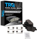 TRQ Rear Brake Pads Ceramic Hardware Wear Sensor