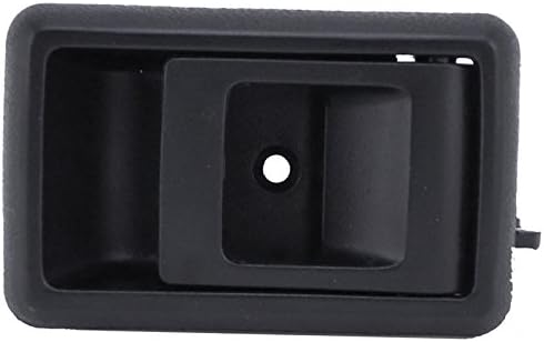 TRQ Black Inner Interior Inside Door Handle Pair Set