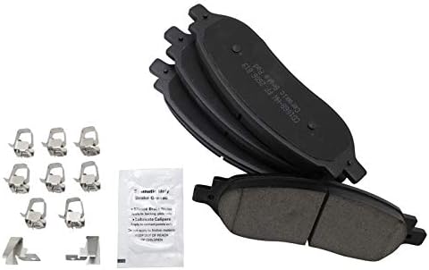 TRQ Rear Brake Pads Ceramic Hardware