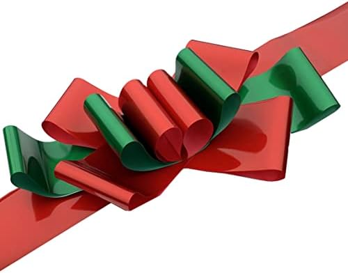 Red & Green Car Bow Ribbon - 25" Wide, Fully Assembled, Christmas, Large Gift Decoration, Retail Display, Birthday, Fundraiser, School, Classroom, Office, Party - Image 6