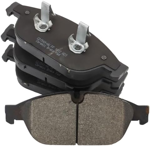 TRQ Front Ceramic Brake Pad Set Includes Contact Point Grease