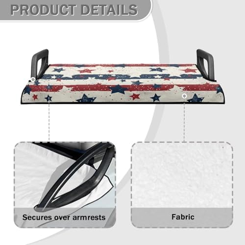 Yewattles Golf Cart Seat Cover Portable Club Car Seat Towel Universal Fit 2-Seat Golf Cart - Image 4