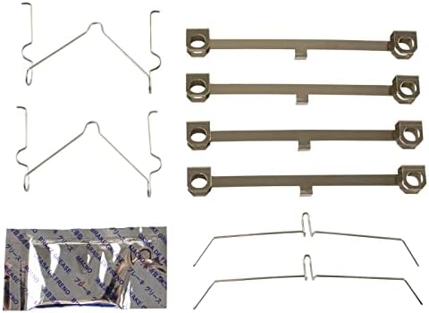 TRQ Front Brake Pads Ceramic Hardware Wear Sensor