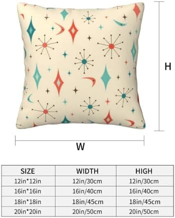 Mid Century Throw Pillow Covers 18x18 inch Set of 2 - Image 3