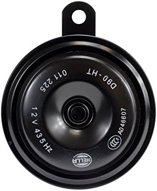 HELLA 012588071 Black 92mm 12V Disc Horn (Ht Universal Fit-Single Blister Pack)