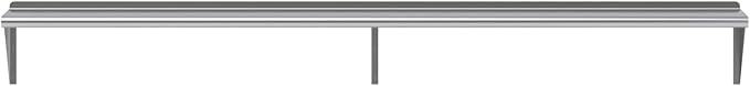 AmGood 96" Long X 12" Deep Stainless Steel Wall Shelf | NSF Certified | - Image 4