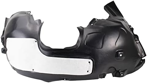 TRQ Front Right Inner Fender Liner Black Passenger Side