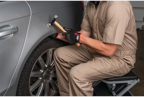 Performance Tool W1007DB 7-Piece Auto Body Repair Kit with Carbon Steel Hammer Heads and Dollies on Wood Handles - Image 4