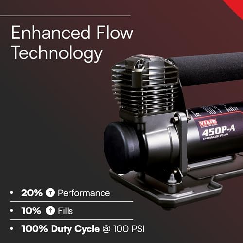 VIAIR 450P-A EF Automatic 12V Air Compressor, 150 PSI for 40-Inch Tires - Image 2