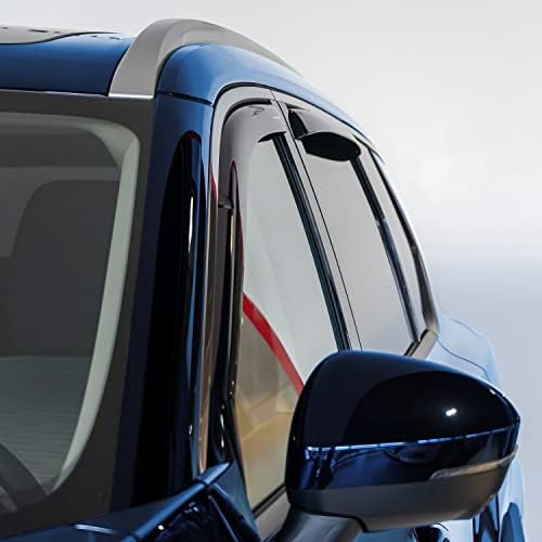 Goodyear Shatterproof in-Channel Window Deflectors for Nissan Rogue 2021-2026, Rain Guards, Window Visors for Cars, Vent Deflector, Car Accessories, 4 pcs - GY008432