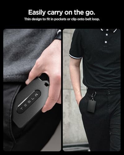 Spigen Key Card Holder for Tesla Model Y/S/3/X Accessories - 2 Pack