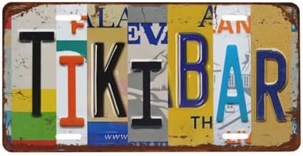 Front License Plate 6" * 12" for Women Tiki Bar