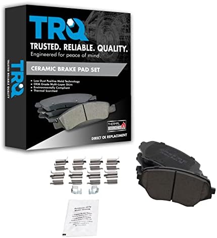 TRQ Front Brake Pads Ceramic Hardware