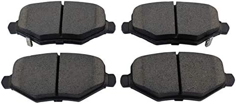 TRQ Rear Brake Pads Ceramic Hardware Wear Sensor
