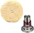 3M Perfect-It Wool Compounding Pad, 05753, 9 in, Fast Cutting, Polishing Pad + 3M Perfect-It Quick Connect Adaptor, 05752, 5/8 in for Automotives, Professional-Grade Finish by 3MIndustrial