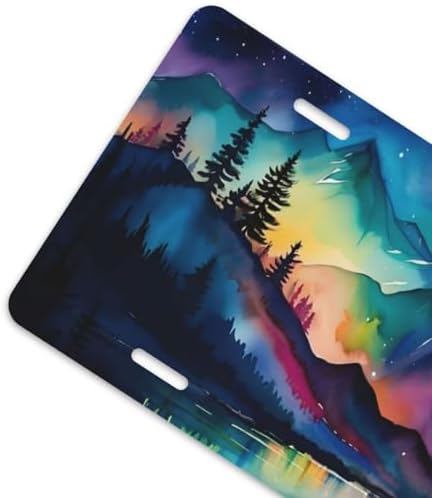 Northern Lights Front License Plate 6" * 12" for Women